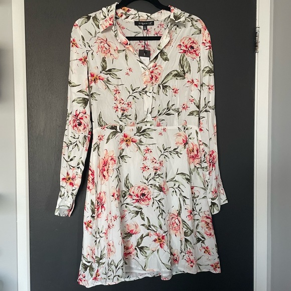 Dynamite Dresses & Skirts - NWT Dynamite Floral Collared Dress - Size Small